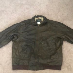 Leather bomber jacket size 2X like new